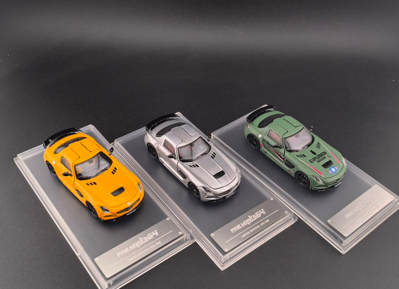 Fine Works 1:64 Mercedes SLS AMG Black Series - *4 Colors*