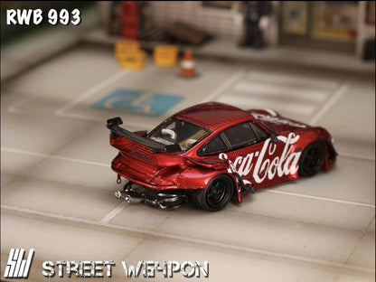 Street Weapon 1:64 Porsche RWB 993 Coca Cola - 2 Styles