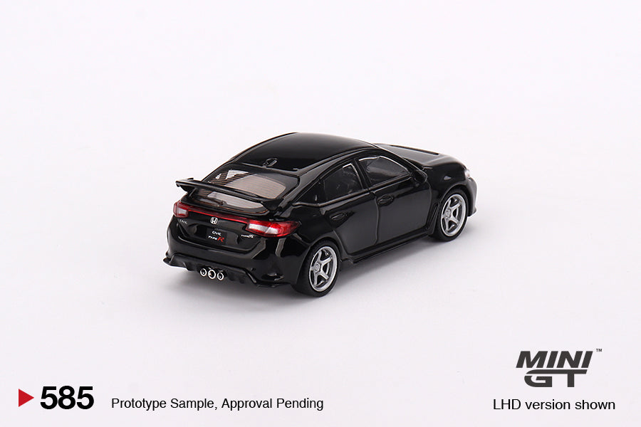 MiniGT 1:64 2023 Honda Civic Type R Advan GT Wheels – Crystal Black Pearl – MiJo Exclusive #585