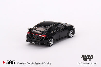 MiniGT 1:64 2023 Honda Civic Type R Advan GT Wheels – Crystal Black Pearl – MiJo Exclusive #585