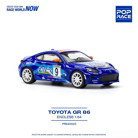 Pop Race 1:64 Toyota GR86 Blue - Endless