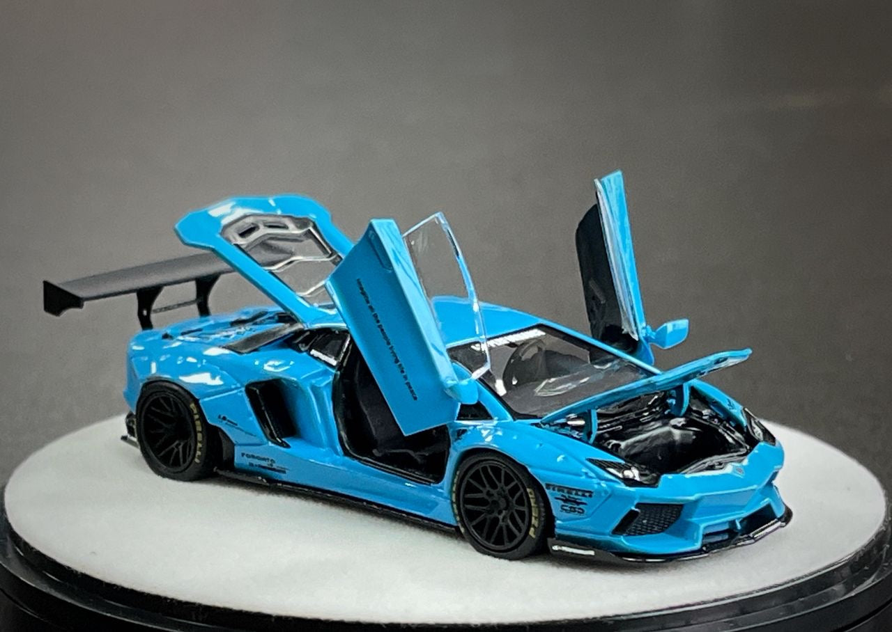 PGM 1:64 Lamborghini Aventador LBWK LP700-4 Blue
