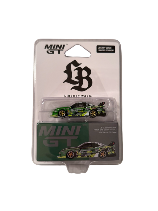 MiniGT 1:64 Nissan LB-Super Silhouette S15 SILVIA #555 V2 2024 Formula Drift Japan - LBWK Store Exclusive Blister #823
