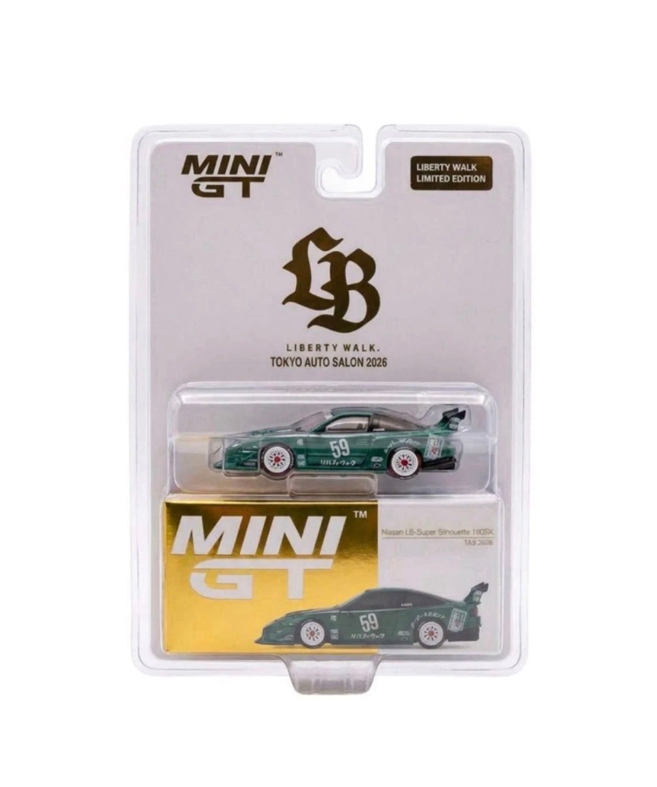 MiniGT 1:64 LBWK Liberty Walk Bundle - 3 Car Box Set & 180SX Green - 2026 Tokyo Auto Salon Japan