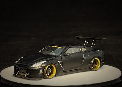 PGM 1:64 Rocket Bunny GT-R R35 Matte Black Luxury Version