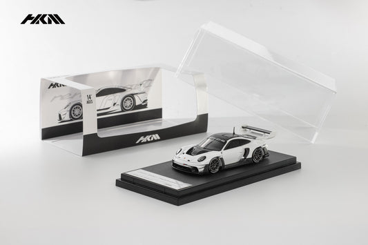 HKM 1:64 Porsche 992 GT3 R Rennsport - White