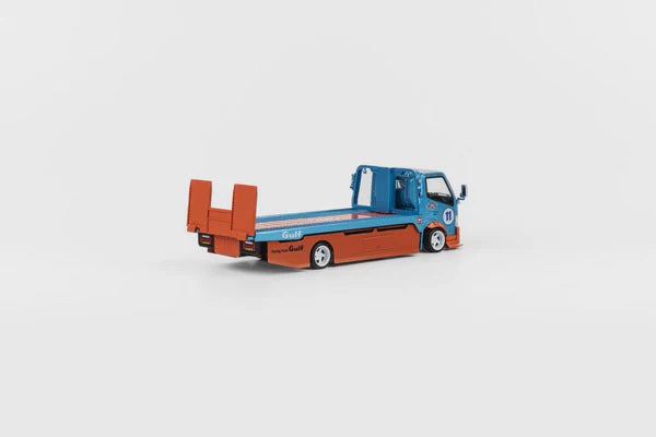 Micro Turbo 1:64 Custom Gulf Flatbed Tow Truck