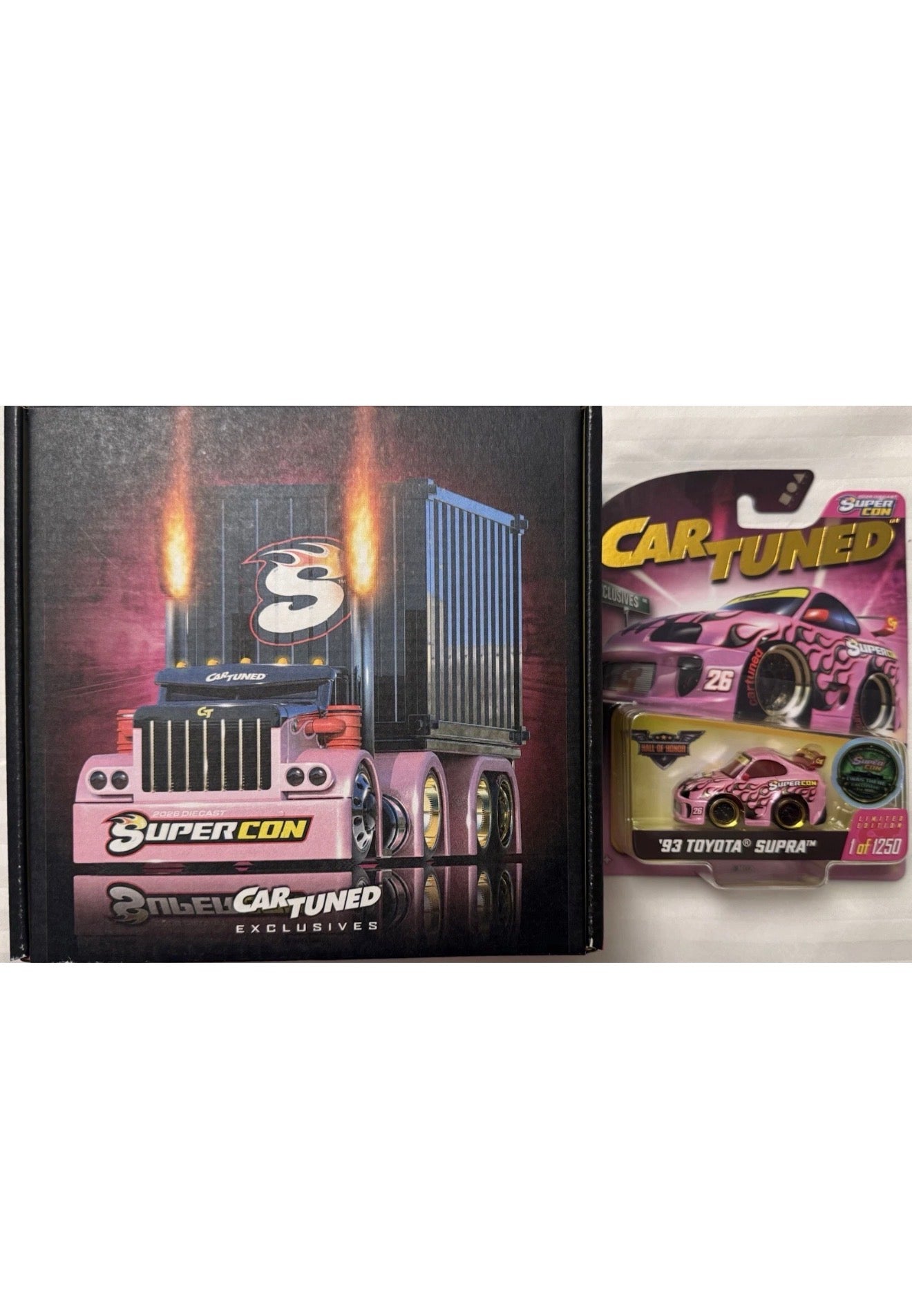 Car Tuned SET : Sneaky Pete Diecast Rigs & Dinner Supra - 2026 Las Vegas SuperCon Exclusive