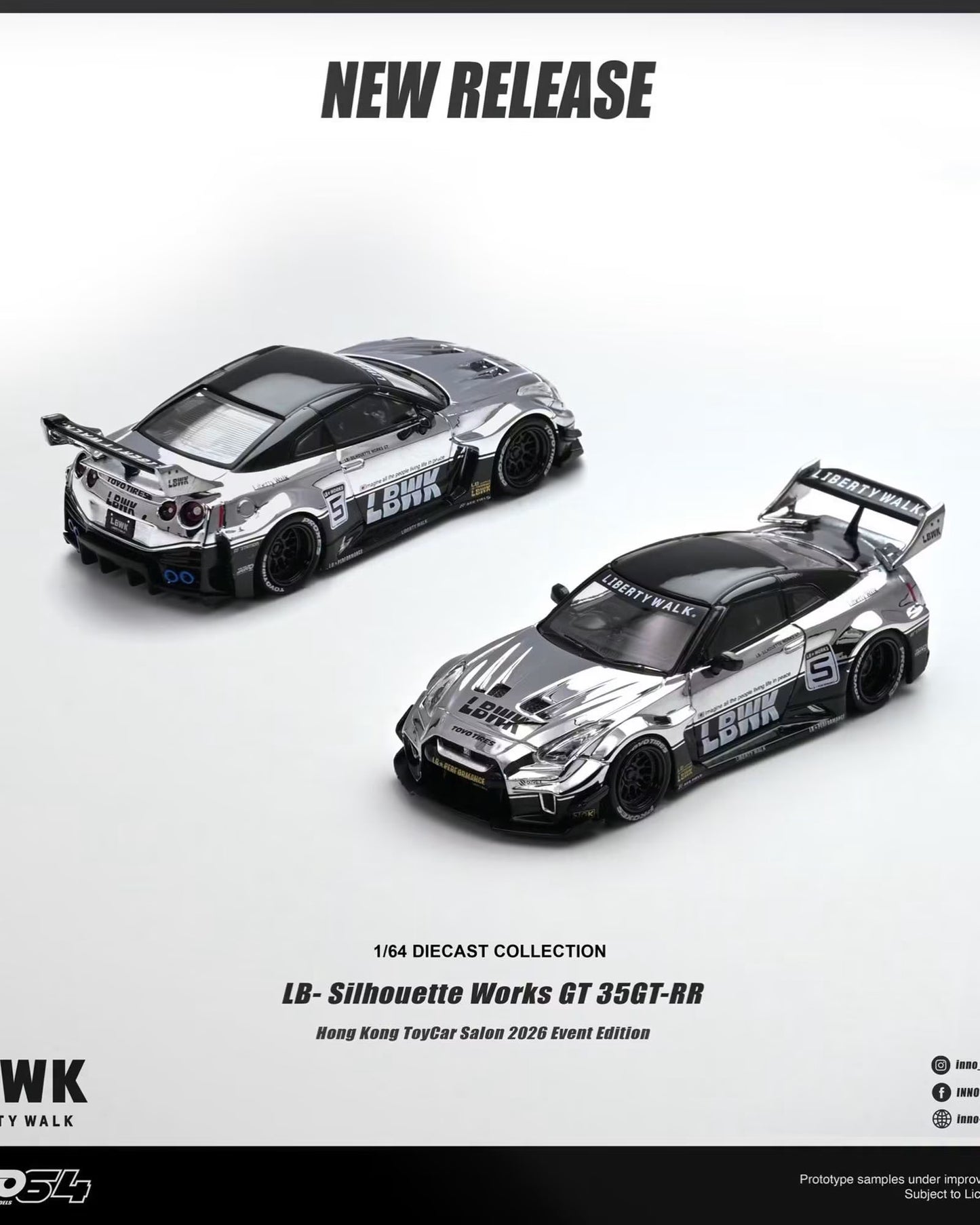Inno64 1:64 2026 Hong Kong Toy Car Salon Exclusive - LB Silhouette Works GT 35GT-RR