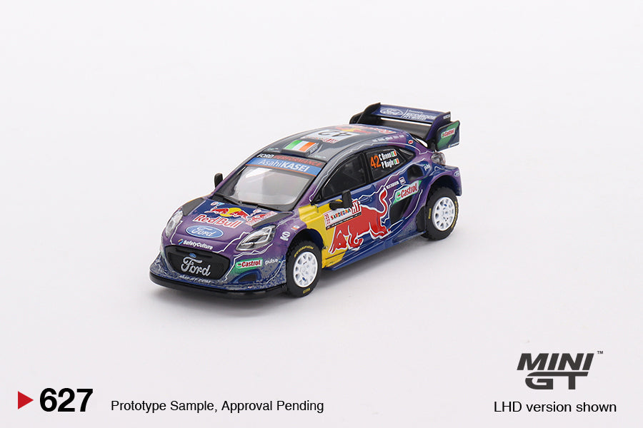 MiniGT 1:64 Ford Puma Rally1 #42 M-Sport Ford WRT – 2022 Rally Italia Sardegna 2nd Place – MiJo Exclusive #627