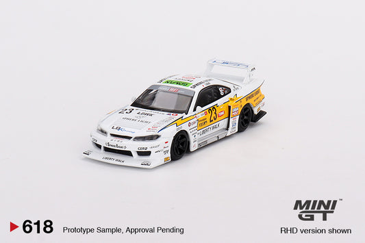 MiniGT 1:64 Nissan LB-Super Silhouette S15 Silvia #23 - 2022 Goodwood Festival of Speed - MiJo Exclusive #618