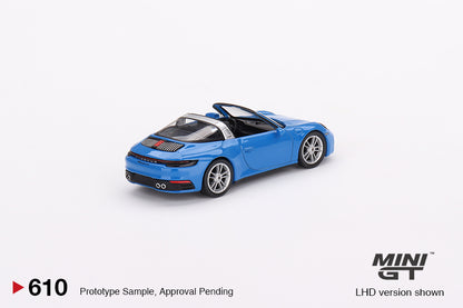 MiniGT 1:64 Porsche 911 Targa 4S Shark Blue - MiJo Exclusive #610