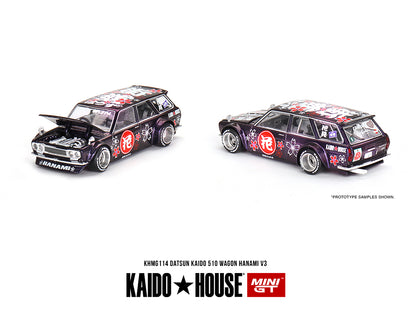 MiniGT X Kaido House 1:64 Datsun KAIDO 510 Wagon Hanami V3 – Magic Purple