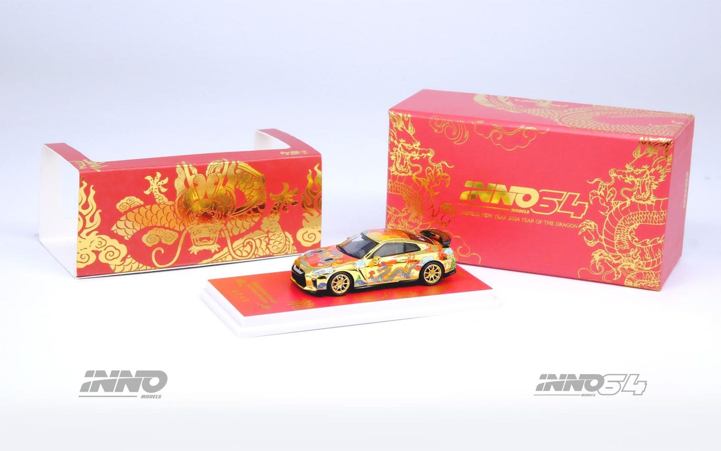 Inno64 1:64 Nissan GT-R R35 “Year Of The Dragon” Chinese New Year 2024 Special Edition