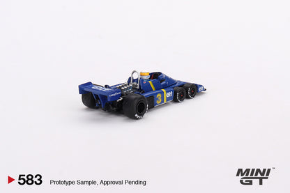 MiniGT 1:64 Tyrrell P34 #4 Patrick Depailler 1976 Swedish GP 2nd Place - MiJo Exclusive #583