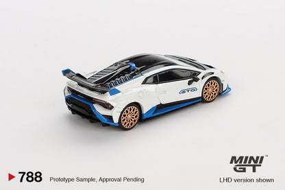MiniGT 1:64 Lamborghini Huracán STO – Bianco Asopo #788