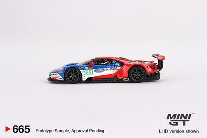 MiniGT 1:64 Ford GT LMGTE PRO 2019 24 Hrs of Le Mans Ford Chip Ganassi Team - 4 Car Box Set