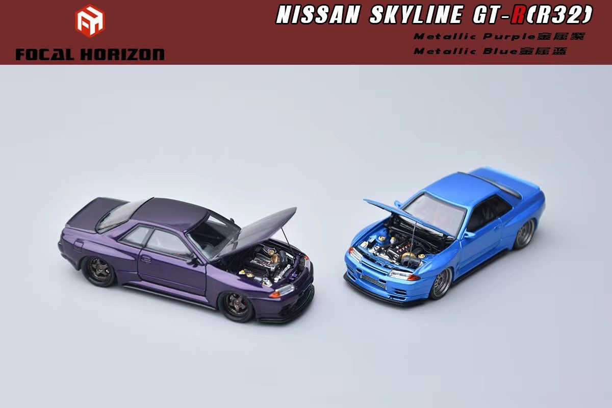 Focal Horizon 1:64 Nissan Skyline GT-R R32 Japan Garage Active - *2 Colors*