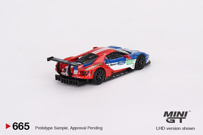 MiniGT 1:64 Ford GT LMGTE PRO 2019 24 Hrs of Le Mans Ford Chip Ganassi Team - 4 Car Box Set