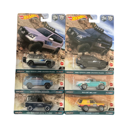 Hot Wheels 1:64 2023 Premium Car Culture Off Road Set With Chase