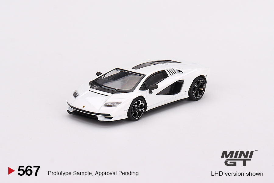 MiniGT 1:64 Lamborghini Countach LPI 800-4 – Bianco Siderale – MiJo Exclusive #567