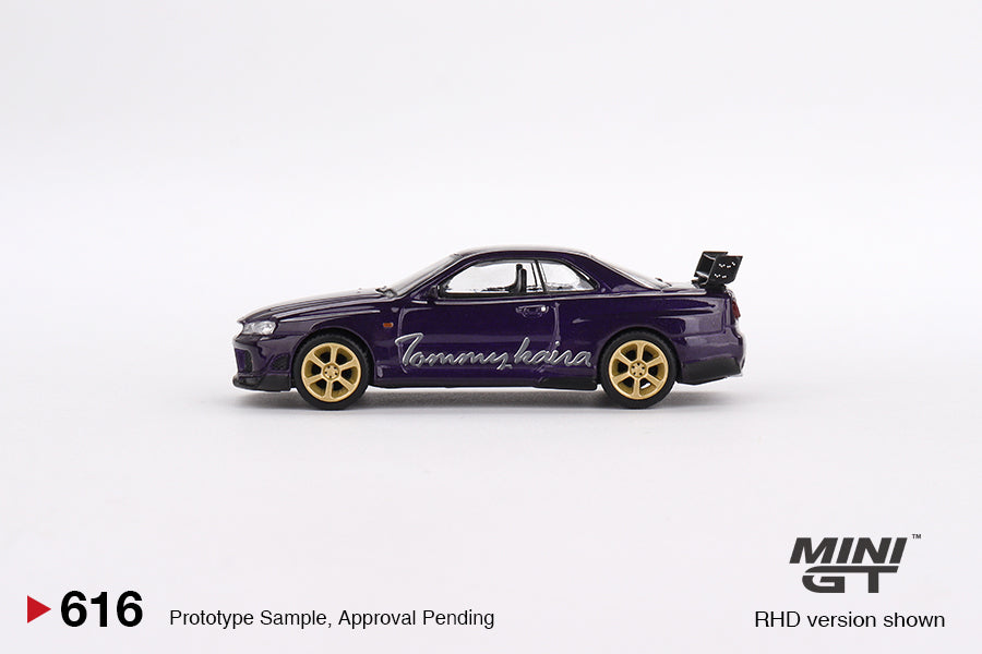 MiniGT 1:64 Nissan Skyline GT-R R34 Tommykaira R-z Midnight Purple - MiJo Exclusive #616