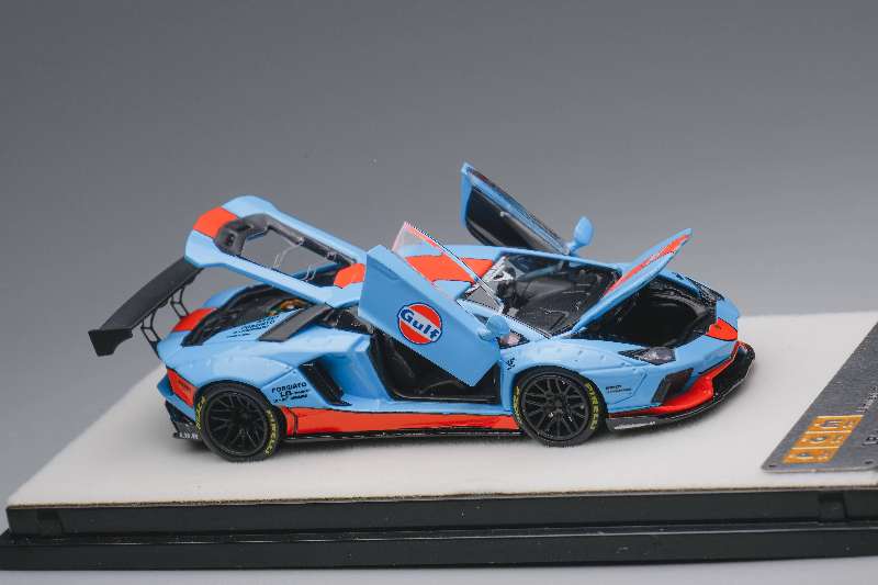 PGM 1:64 Lamborghini Aventador LBWK - Gulf