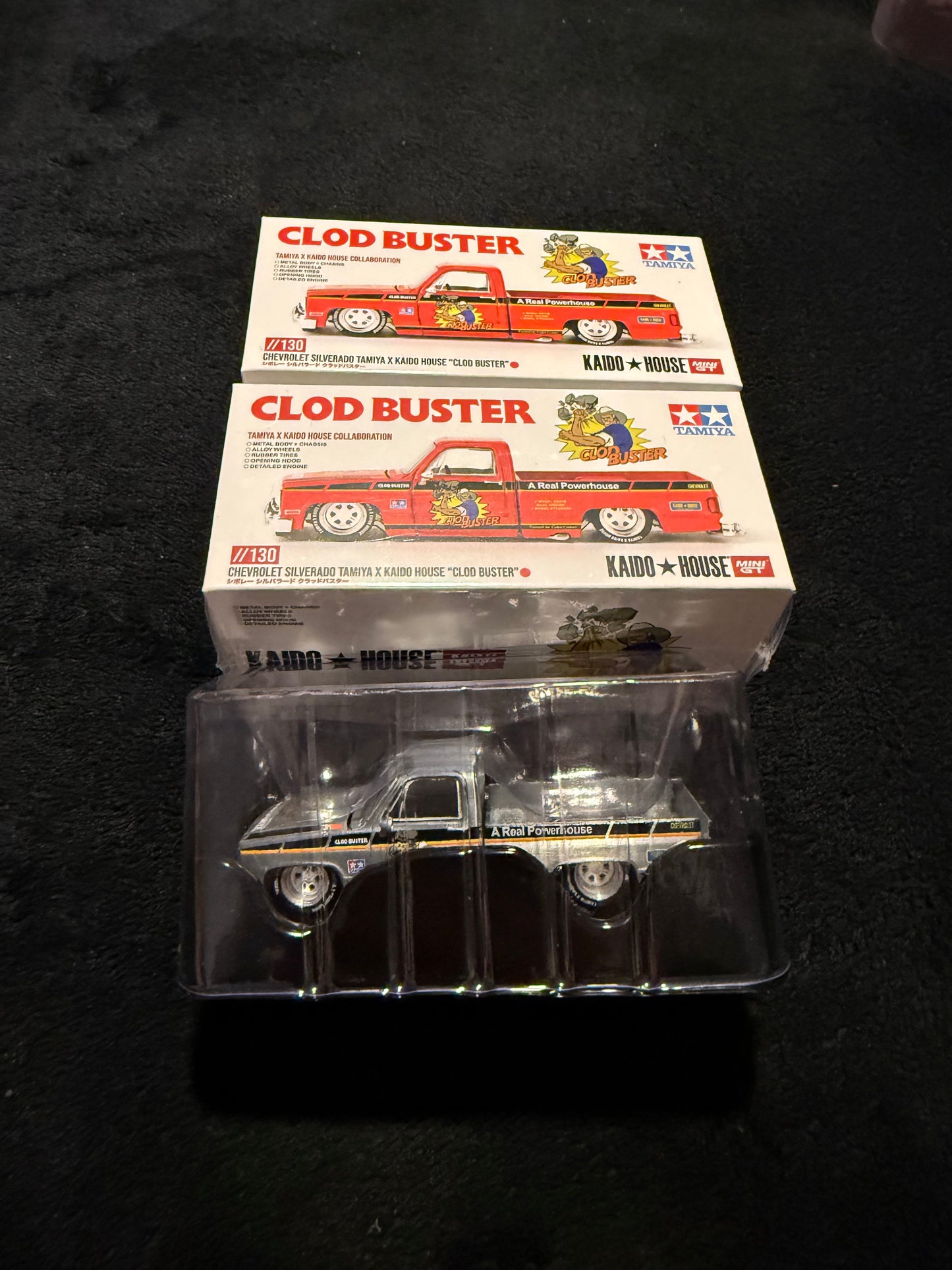 Kaido House 1:64 Chevrolet Silverado Tamiya "Clod Buster" - Regular & Chase PAIR
