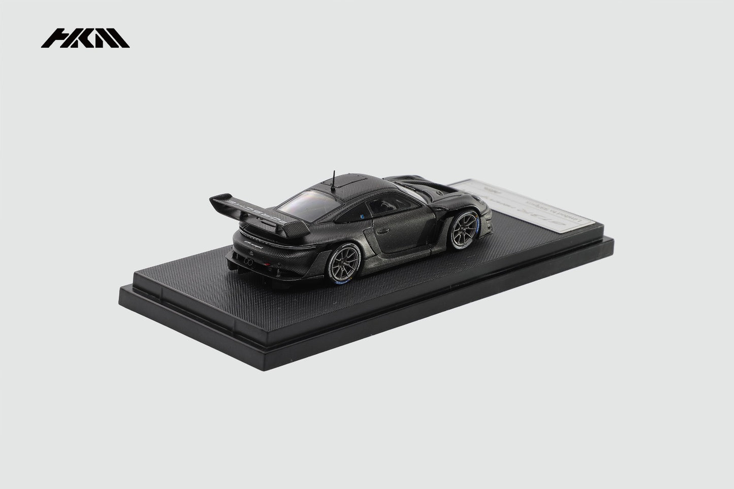 HKM 1:64 Porsche 992 GT3 R Rennsport - Full Carbon Black
