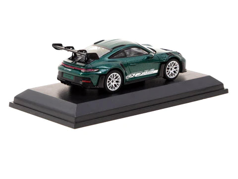Minichamps X Tarmac Works 1:64 Porsche 911 (992) GT3 RS GT Porsche Racing Green Metallic - Collab64