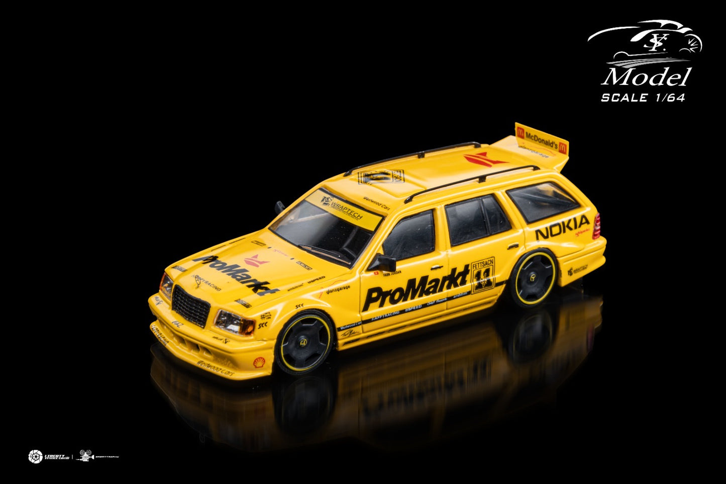YS Model 1:64 Mercedes Benz S124 Modified