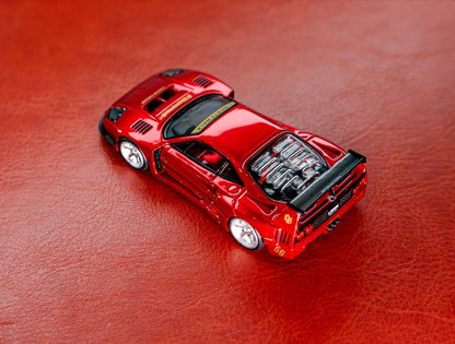 Finclassically 1:64 Ferrari F40 - Metallic Red #56