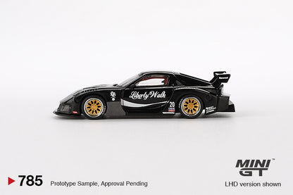 MiniGT 1:64 MAZDA RX-7 LB-Super Silhouette Liberty Walk Black #785