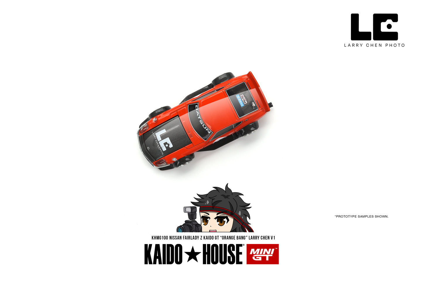 MiniGT X Kaido House 1:64 Nissan Fairlady Z Kaido GT “ORANGE BANG” Larry Chen V1