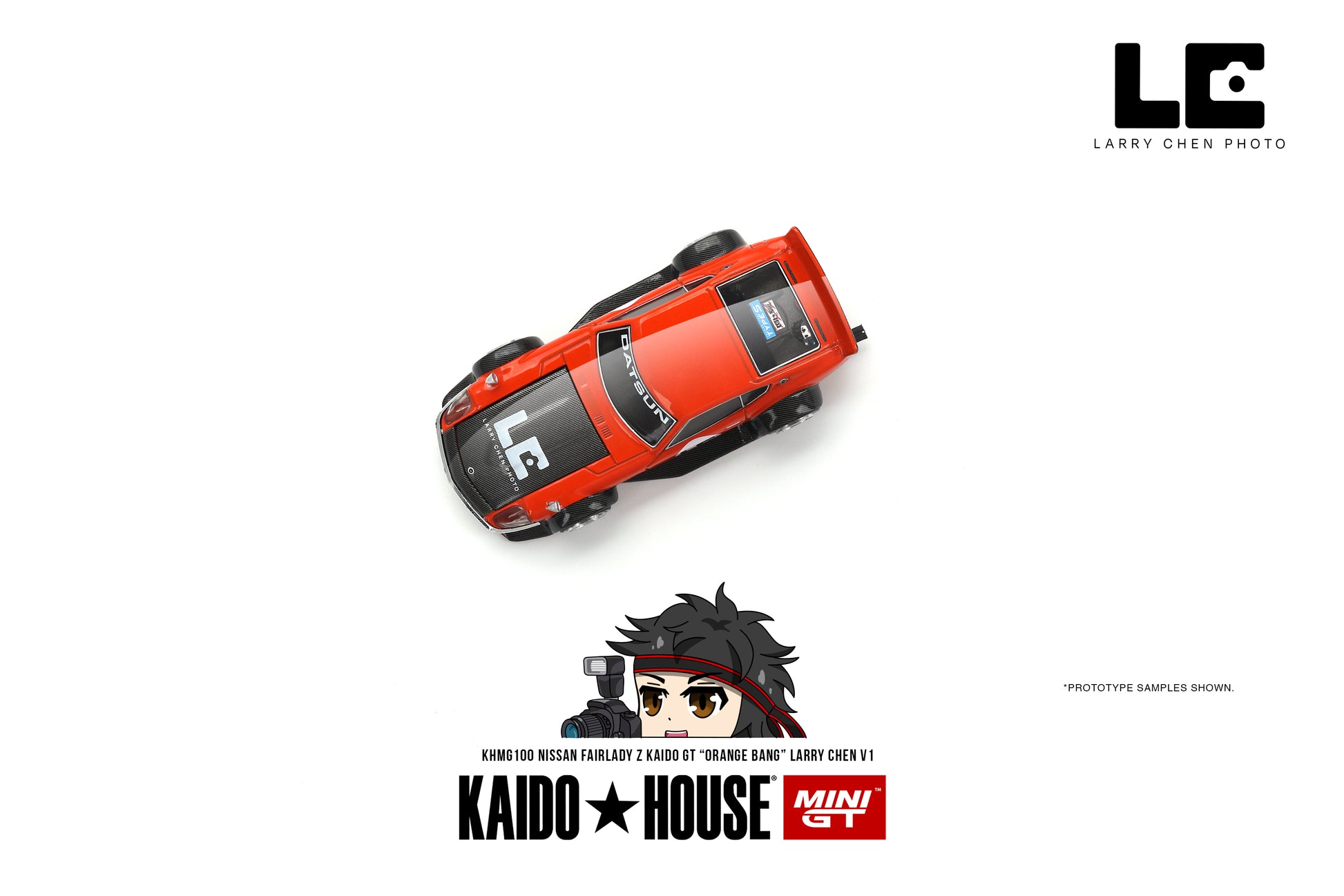 MiniGT X Kaido House 1:64 Nissan Fairlady Z Kaido GT “ORANGE BANG” Larry  Chen V1