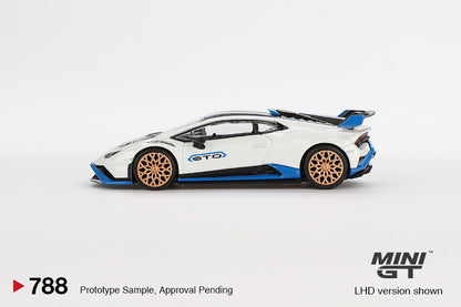 MiniGT 1:64 Lamborghini Huracán STO – Bianco Asopo #788