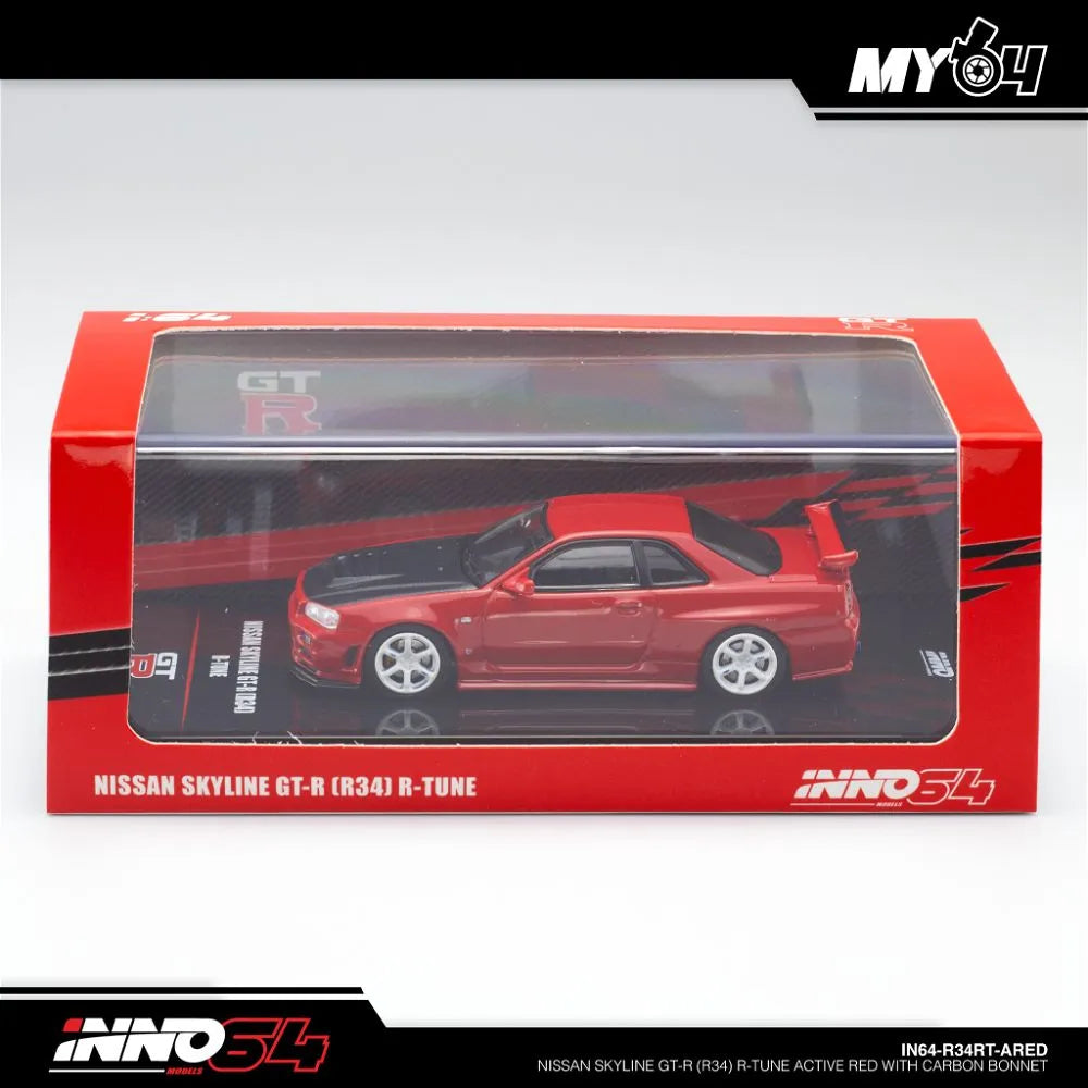 Inno64 1:64 Nissan Skyline GT-R (R34) Nismo R-Tune - Red