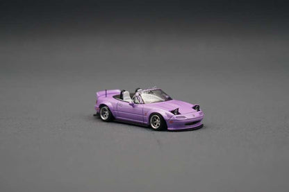 Micro Turbo 1:64 Pandem Eunos Roadster NA With Flip Up Lights - Purple