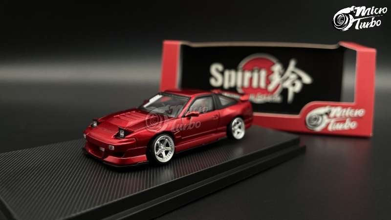 Micro Turbo 1:64 Nissan 180SX Flip Up Lights - Red