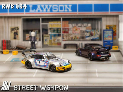 Street Weapon 1:64 Porsche 964 RWB Wide Body - 2 Styles