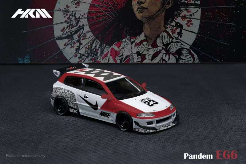 HKM 1:64 Honda Civic EG6 Pandem - Swoosh