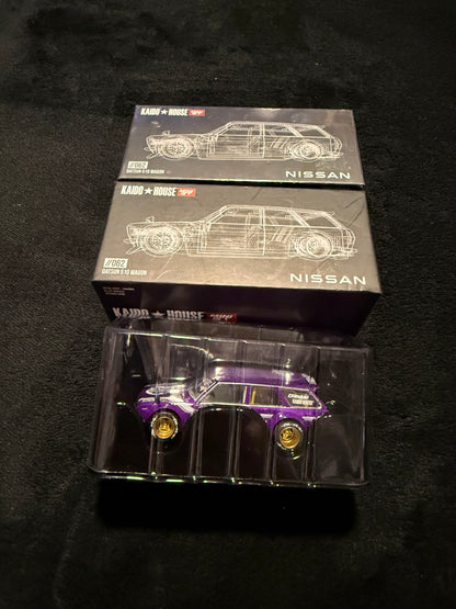 Kaido House 1:64 Datsun KAIDO 510 Wagon Carbon Fiber  V1 Purple - Regular & Chase PAIR