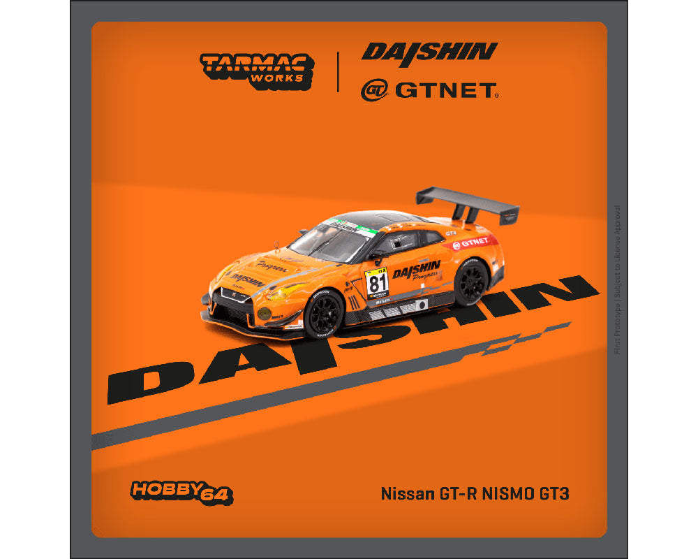 Tarmac Works 1:64 Nissan GT-R NISMO GT3 Super Taikyu Series 2021 Fuji 24 hours 2021 Winner GTNET Motor Sports