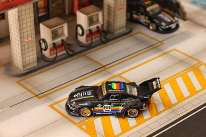 Street Weapon 1:64 Porsche RWB 993 Apple Matte Black - *2 Styles*