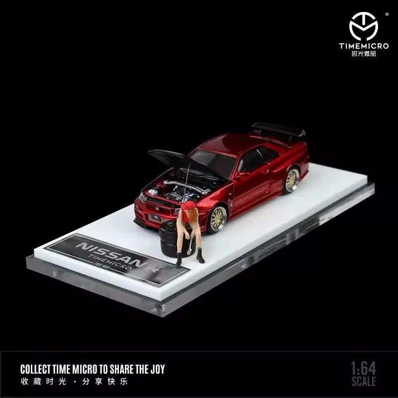 Time Micro 1:64 Nissan Skyline GT-R R34 - 3 Styles