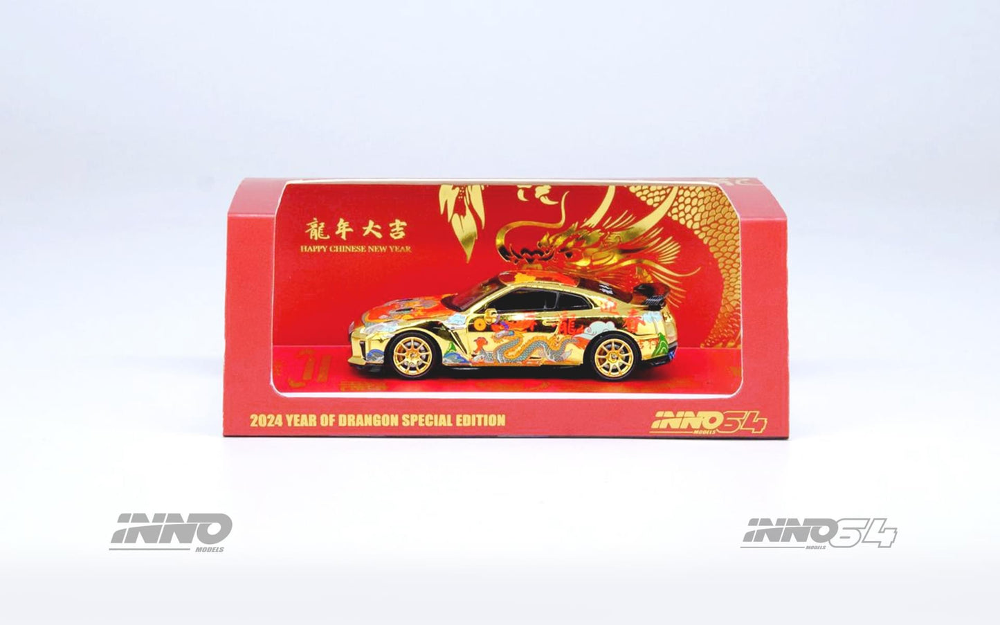 Inno64 1:64 Nissan GT-R R35 “Year Of The Dragon” Chinese New Year 2024 Special Edition