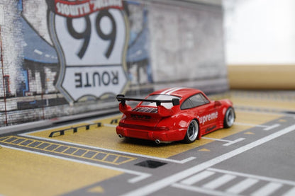 Decode 1:64 Porsche RWB Supreme White Stripes - *993 OR 964*