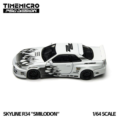 Time Micro X PSC Design 1:64 Skyline R34 Widebody “Smilodon”
