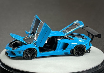 PGM 1:64 Lamborghini Aventador LBWK LP700-4 Blue
