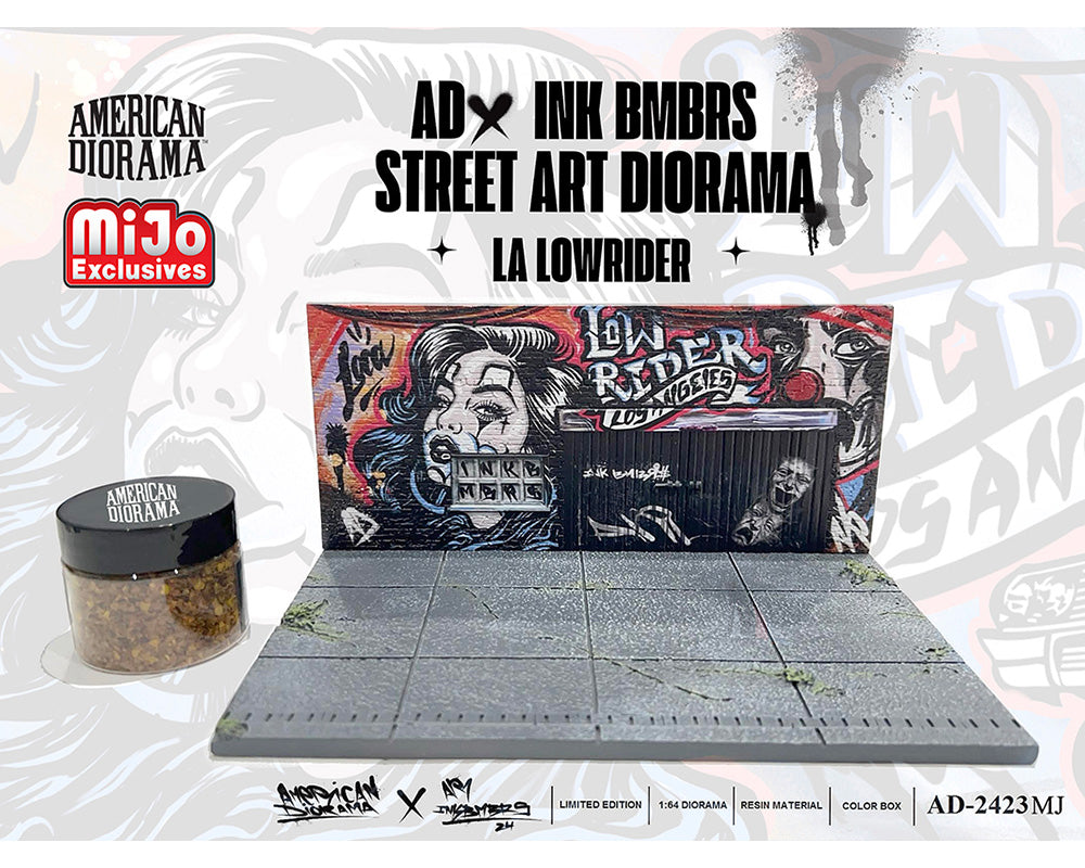 American Diorama 1:64 MiJo Exclusive LA Street Art Diorama Lowrider – Limited Edition